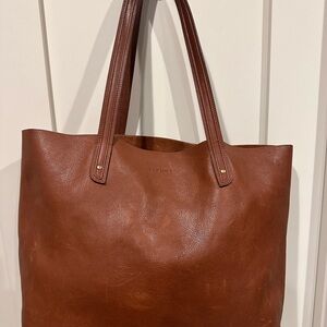 Tecovas Leather Tote in Fawn